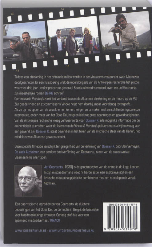 Achterkant van Dossier K.
