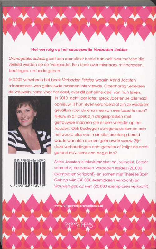 Achterkant van Onmogelijke liefdes