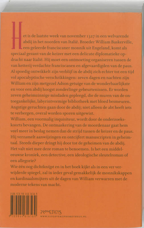 Achterkant van De naam van de roos