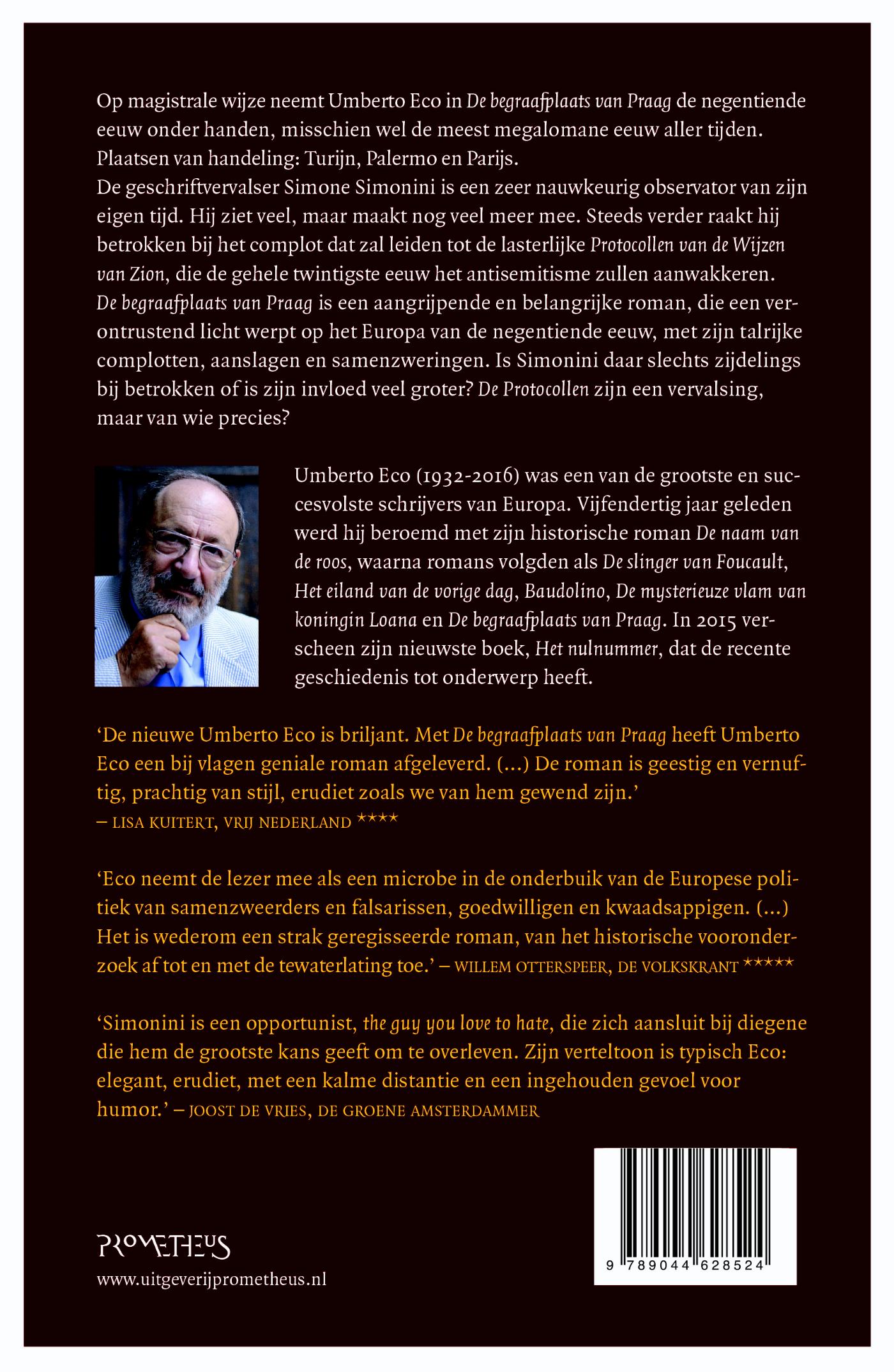 Achterkant van De begraafplaats van Praag