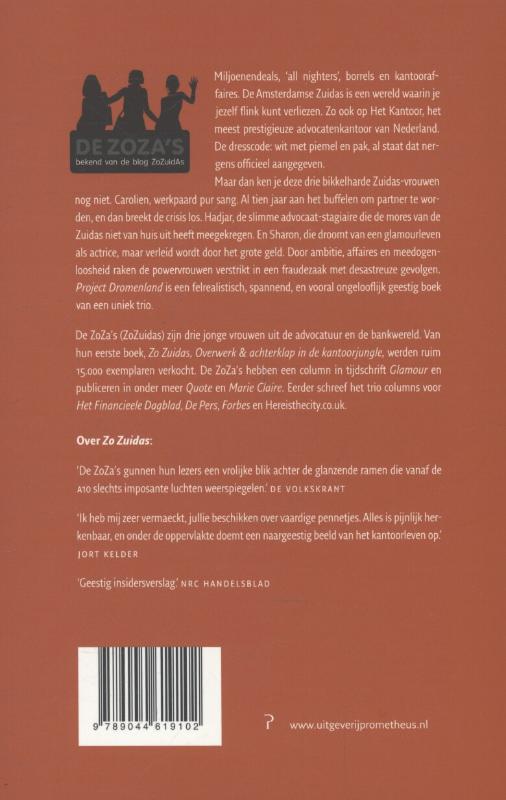 Achterkant van Project dromenland