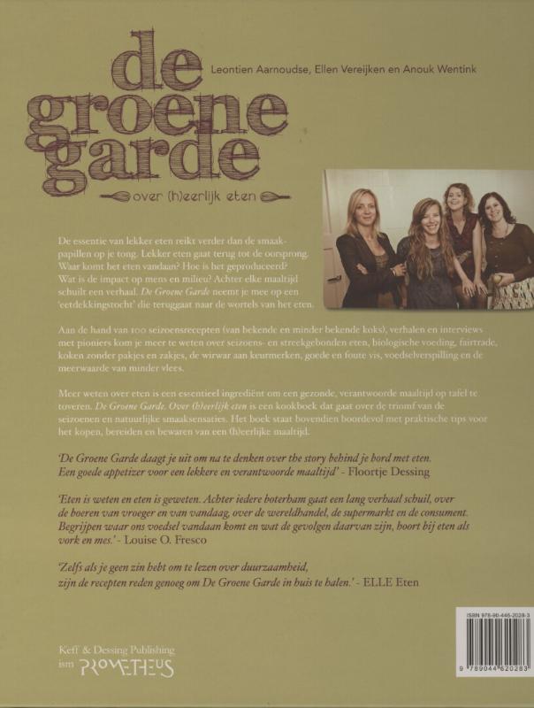 Achterkant van De groene garde