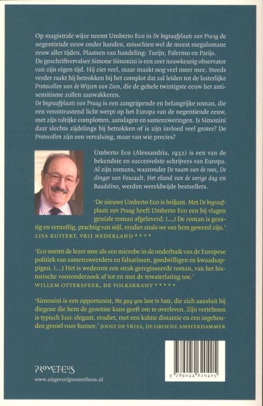 Achterkant van De begraafplaats van Praag