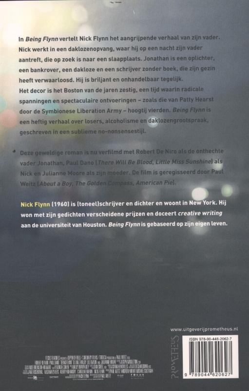 Achterkant van Being Flynn