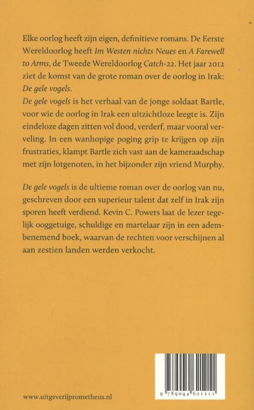 Achterkant van De gele vogels