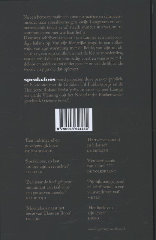 Achterkant van Sprakeloos