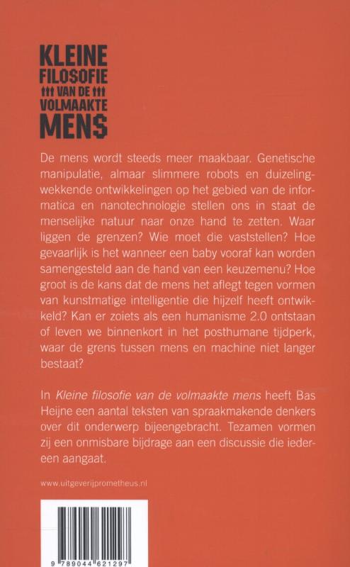 Achterkant van Kleine filosofie van de volmaakte mens