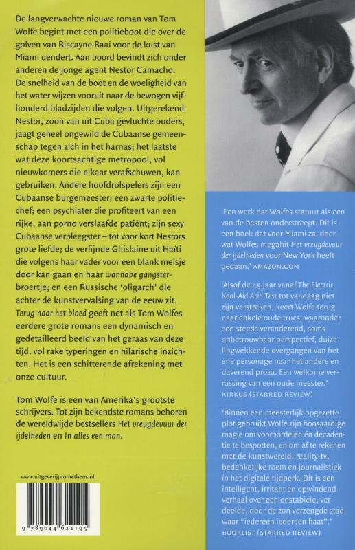 Achterkant van Terug naar het bloed