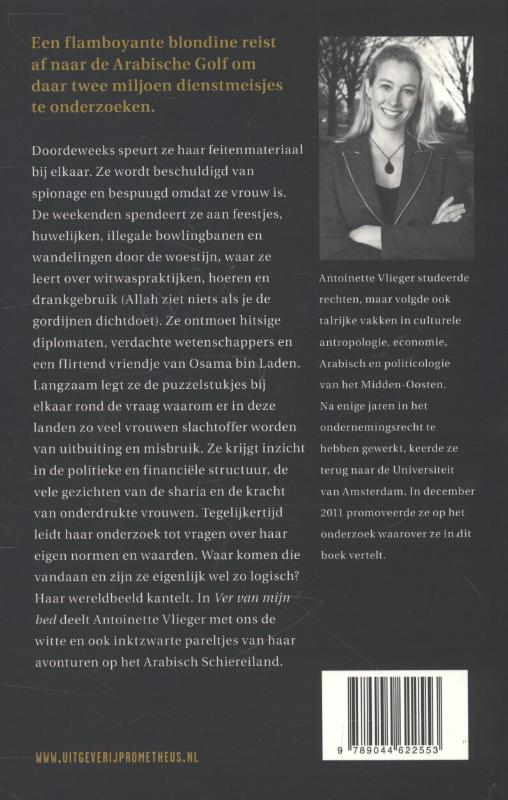 Achterkant van Ver van mijn bed