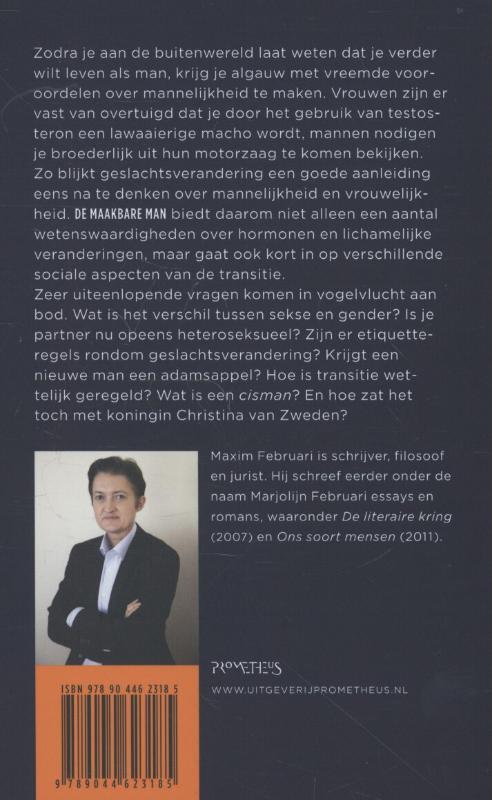 Achterkant van Maakbare man