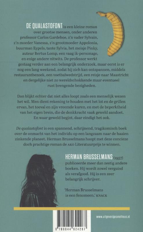 Achterkant van De qualastofont