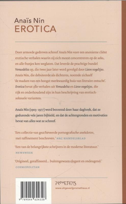 Achterkant van Erotica