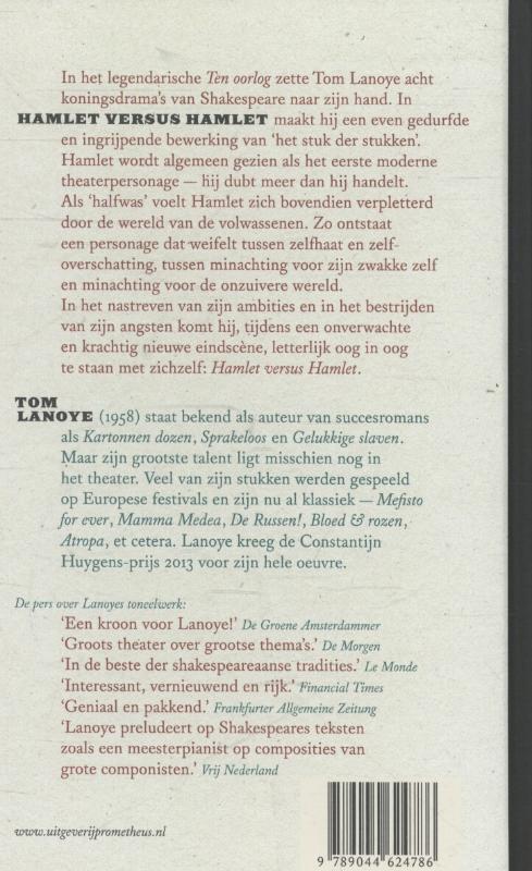 Achterkant van Hamlet versus Hamlet