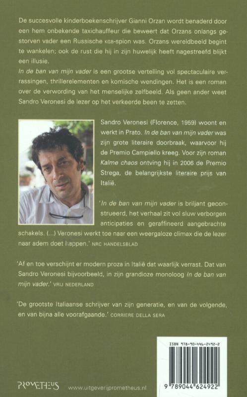 Achterkant van In de ban van mijn vader
