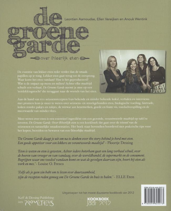 Achterkant van De groene garde