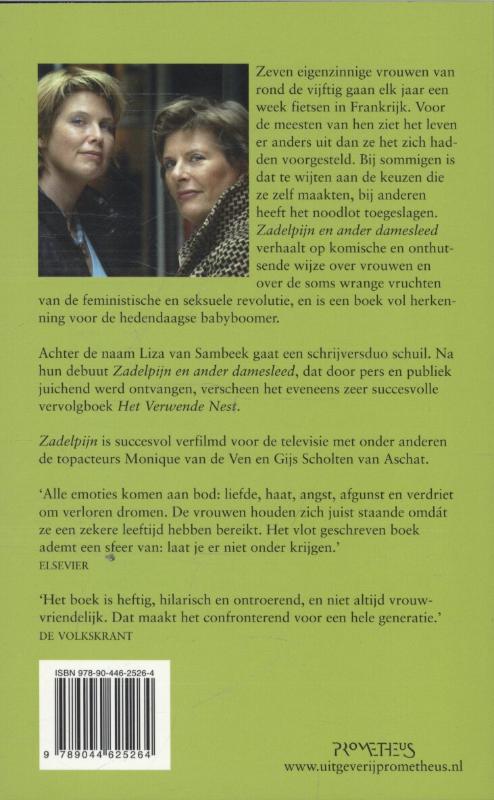 Achterkant van Zadelpijn en ander damesleed