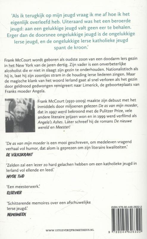 Achterkant van De as van mijn moeder