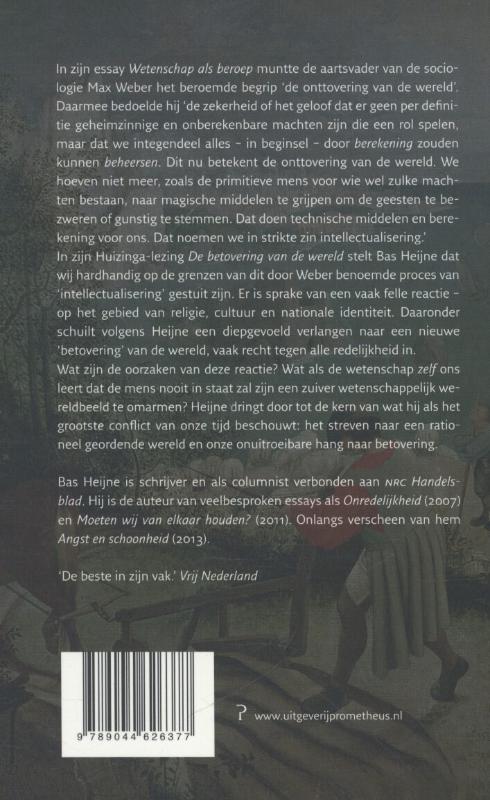 Achterkant van De betovering van de wereld