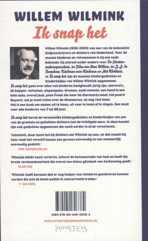 Achterkant van Ik snap het