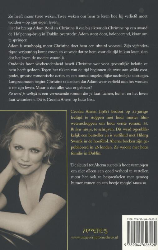 Achterkant van Zo word je verliefd