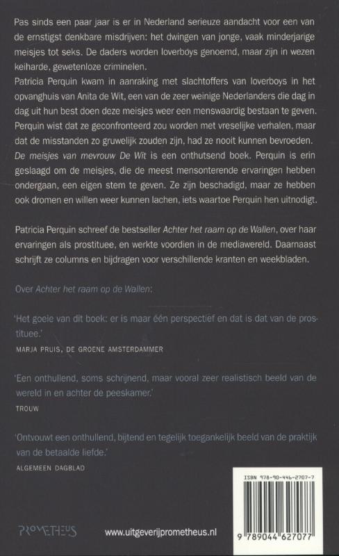 Achterkant van De meisjes van mevrouw de Wit