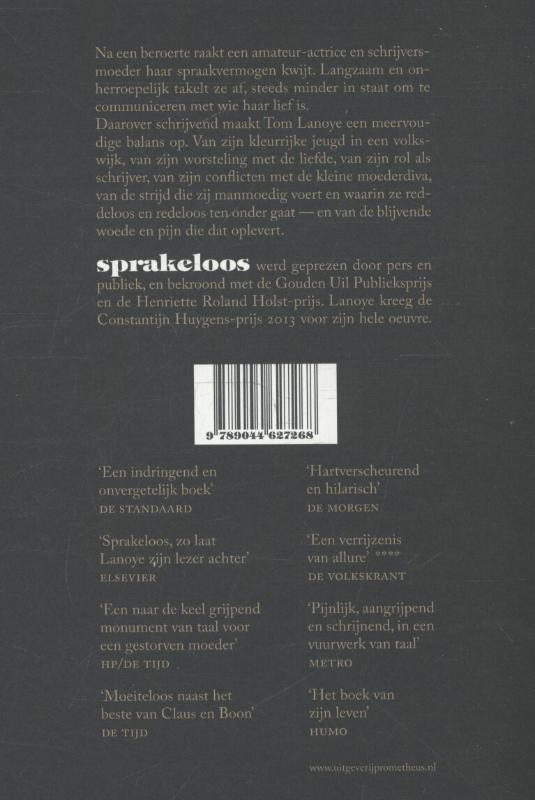 Achterkant van Sprakeloos