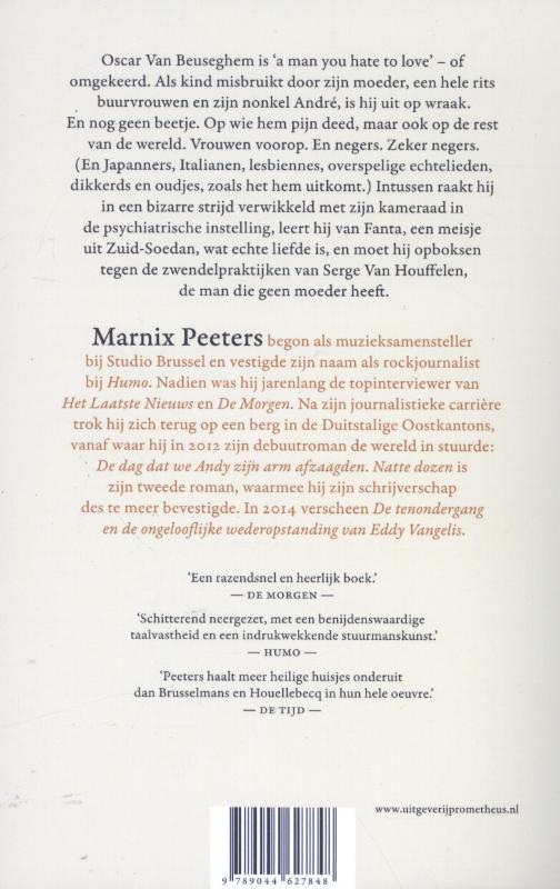 Achterkant van Natte dozen