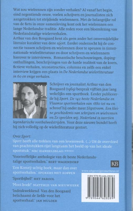 Achterkant van De Nederlandse wielerliteratuur in 60 en enige verhalen