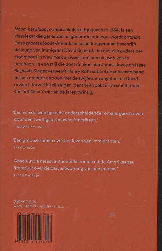 Achterkant van Noem het slaap