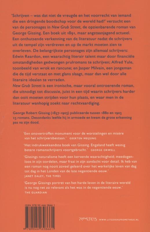 Achterkant van New grub street