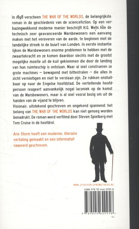 Achterkant van The war of the worlds