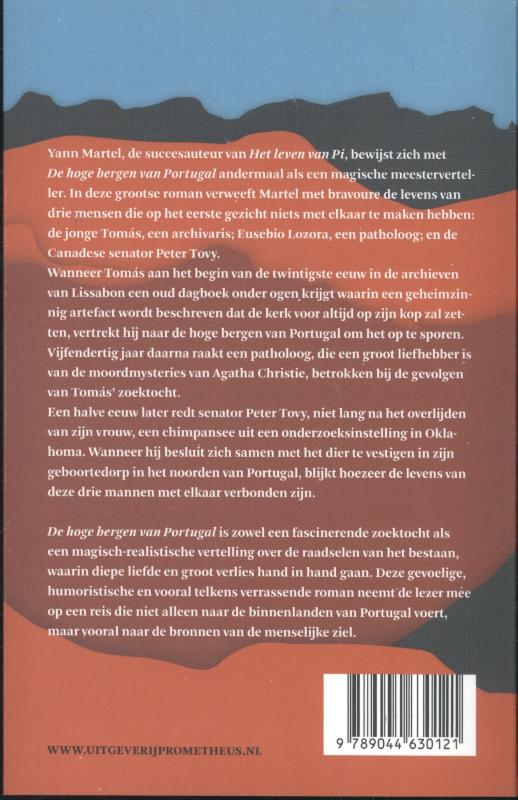 Achterkant van De hoge bergen van Portugal