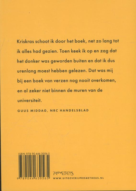 Achterkant van Verzamelde liedjes en gedichten