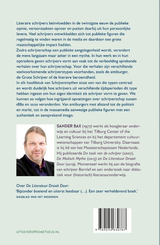 Achterkant van Schrijversmythen