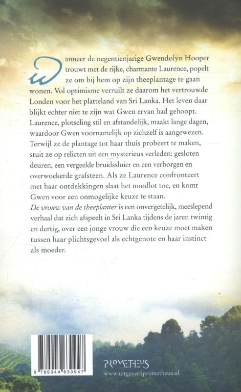 Achterkant van de vrouw van de theeplanter