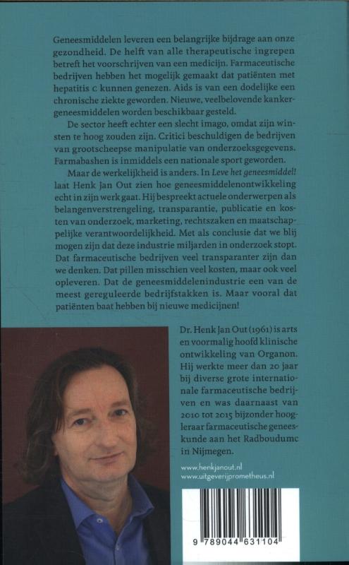 Achterkant van Leve het geneesmiddel!