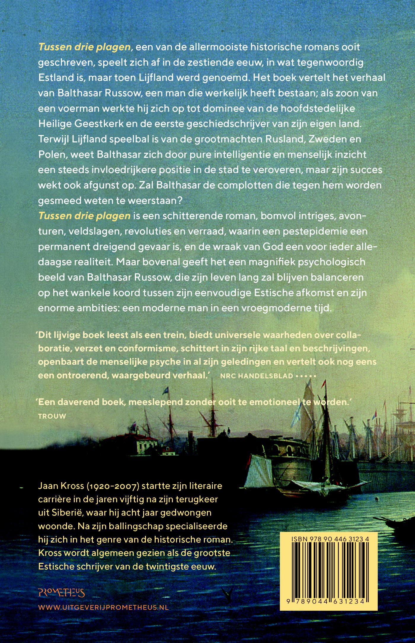 Achterkant van Tussen drie plagen