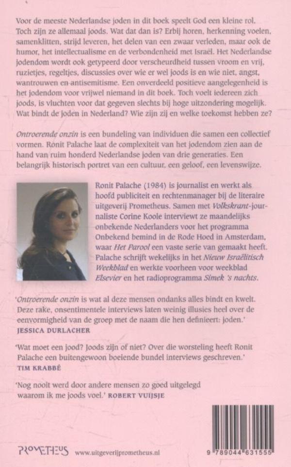 Achterkant van Ontroerende onzin