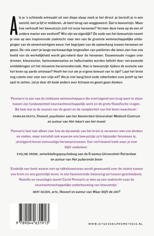 Achterkant van De code van het bewustzijn