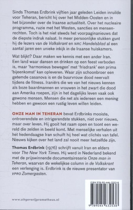 Achterkant van Onze man in Teheran