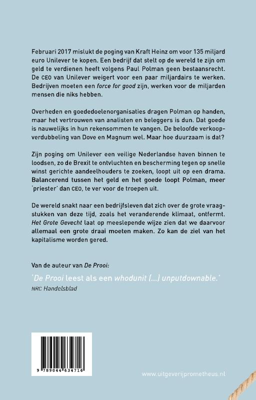 Achterkant van Het grote gevecht