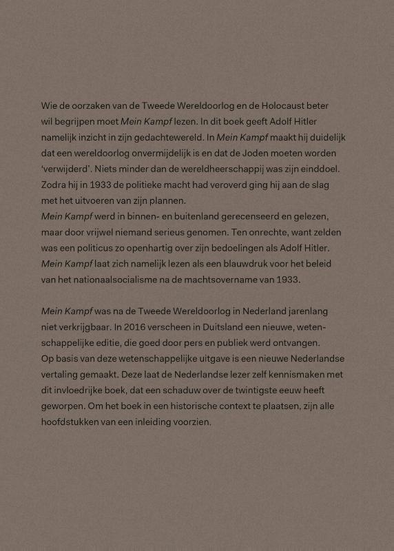 Achterkant van Mijn strijd