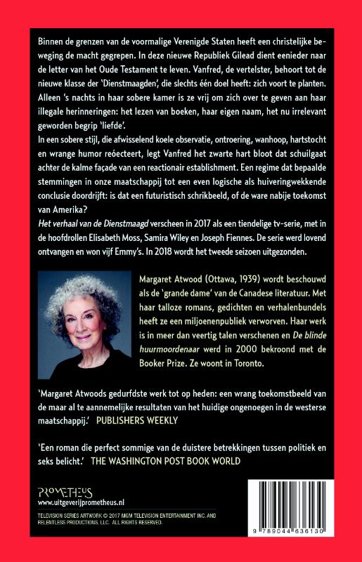 Achterkant van Het Verhaal van de dienstmaagd
