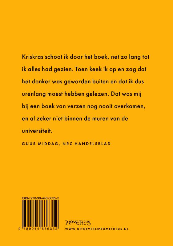 Achterkant van Verzamelde liedjes en gedichten