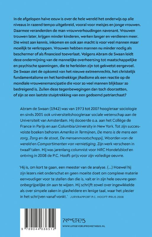Achterkant van Tegen de vrouwen