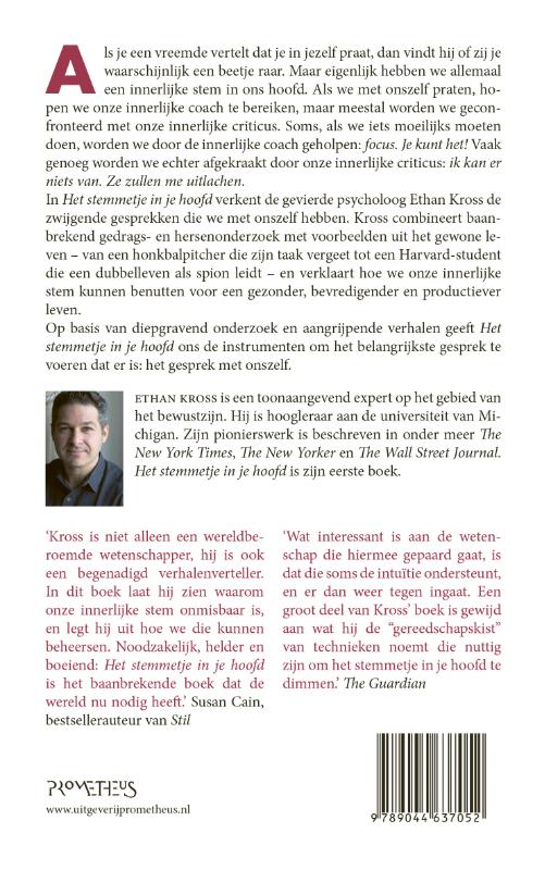 Achterkant van Het stemmetje in je hoofd