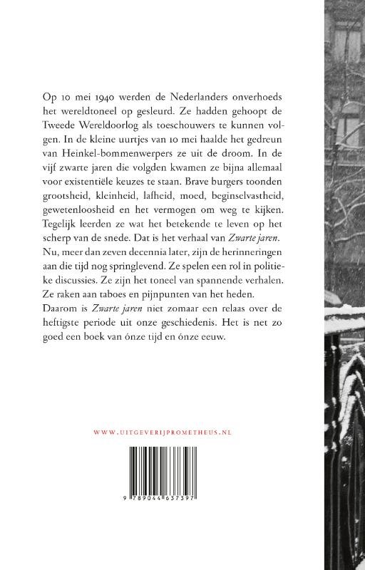 Achterkant van Zwarte jaren