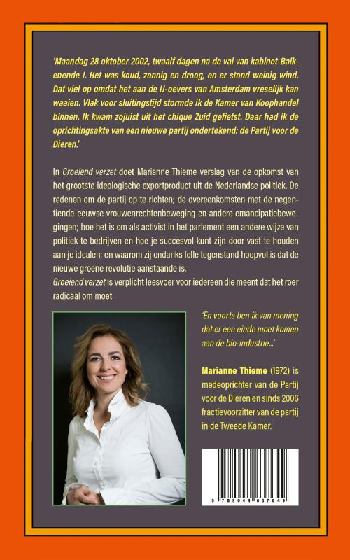 Achterkant van Groeiend verzet