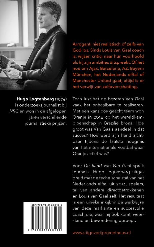 Achterkant van De hand van Van Gaal