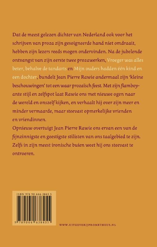 Achterkant van Verstrooid van schoot